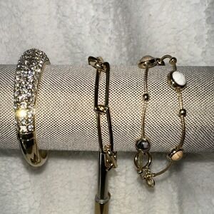 Talbots Goldtone Bracelet Set (3)